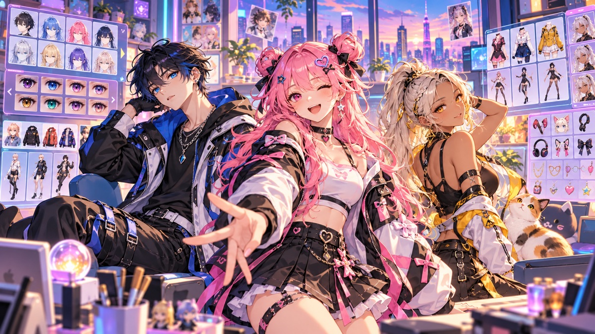 Anime Character Creator 3 Game preview