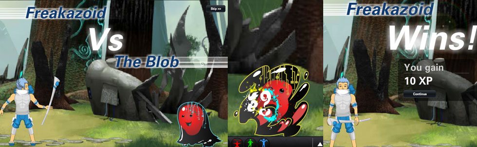 down world game: freakazoid fight